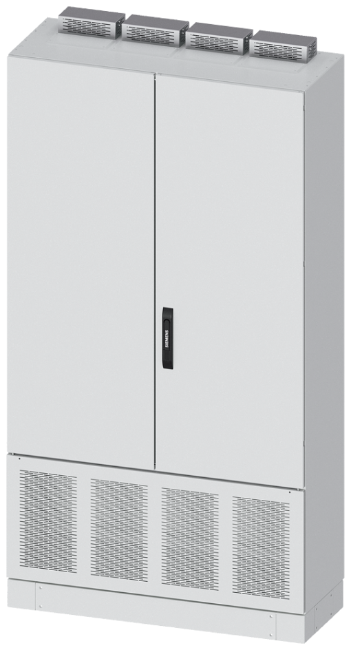 ALPHA DIN transformer cabinet H1950 W1050 D400 incl. 100 mm base, sheet-st...