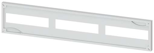 ALPHA 630 DIN, cover, height150 mm, width750 mm, cutout 3x 12 MW