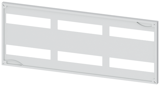 ALPHA 630 DIN, cover, height300 mm, width750 mm, cutout 6x 12 MW