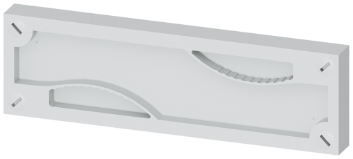 ALPHA 630 DIN, cover, height75 mm, width250 mm, closed