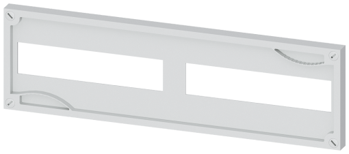 ALPHA 630 DIN, cover, height150 mm, width500 mm, cutout 2x 12 MW