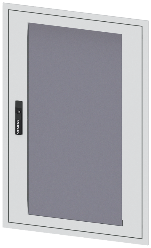 transparent door with masking frame for flush mounting, simple version, Heigh...