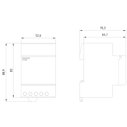 Synchronous time switch day 1 CO contact 230 V50 Hz 3 MW