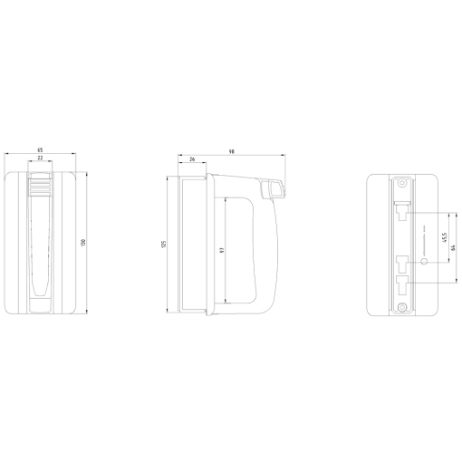 Fuse-puller for LV HRC fuse size 000 to 3