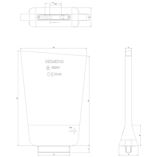 Fuse-puller for LV HRC fuse size 000 to 3 with leather sleeve