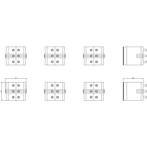 Knifes Spare part for cradle guide frame rear walls with with rear vertica...