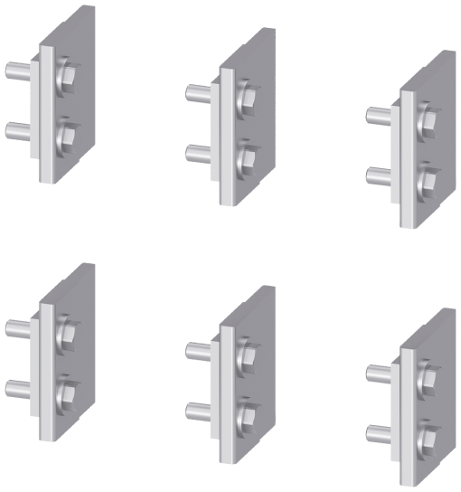 Blades Spare part for cradle guide frame rear walls with with rear vertica...