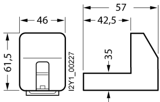 ISO cover for LV HRC base size 1