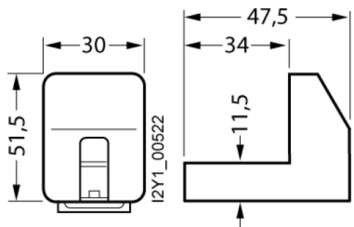 ISO cover for LV HRC base size 0