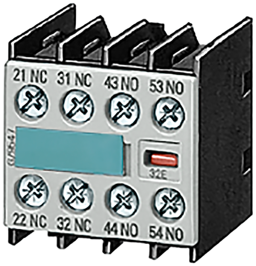 Auxiliary switch block, 32 E 2 NO  2 NC EN 50012 Screw terminal for motor co...