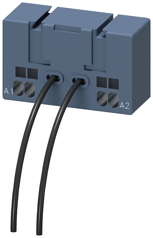 Coil connection module for motor contactors, S0, connection from below