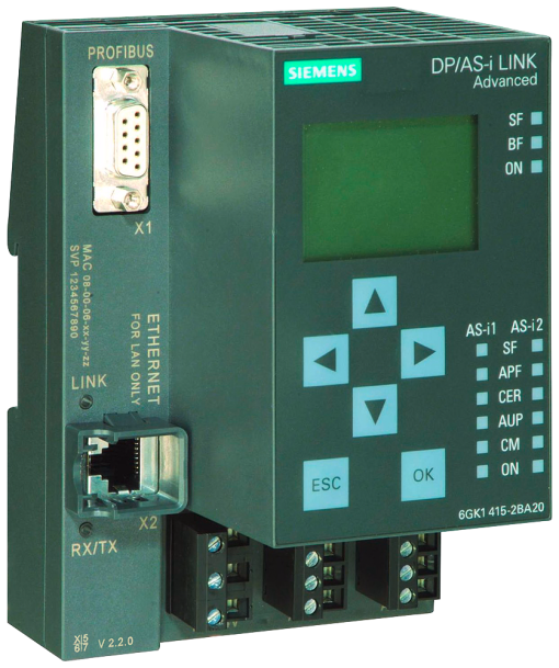 DPAS-i link advanced, gateway PROFIBUS DPAS-i with master profile M3