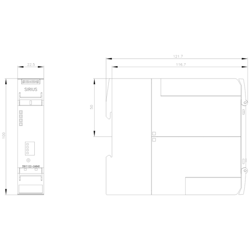 SIRIUS safety relay basic unit advanced series 3 electronic release