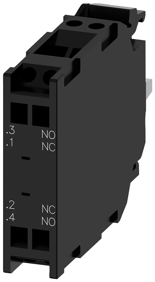 Contact module with 2 contact elements, 1 NO  1 NC