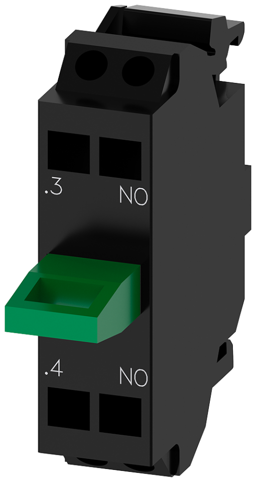 Contact module with 1 contact element, 1 NO, spring-type terminal, for floor ...