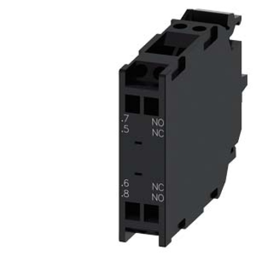 Contact module with 2 contact elements, 1 NO leading1 NC lagging