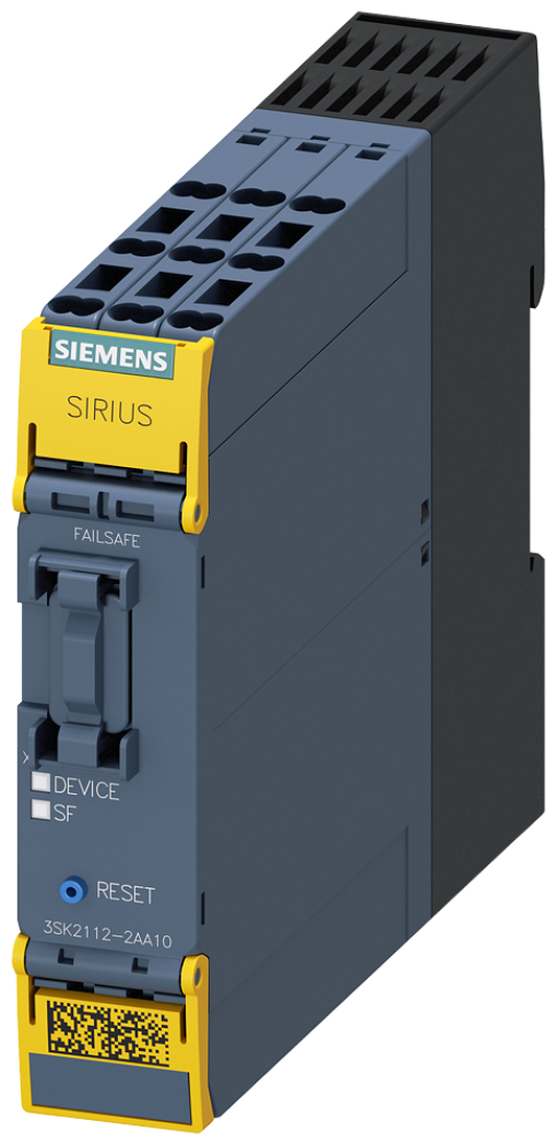 SIRIUS safety relay basic unit 3SK2, 10 F-DI, 2 F-DQ, 1 DQ, 24 V DC