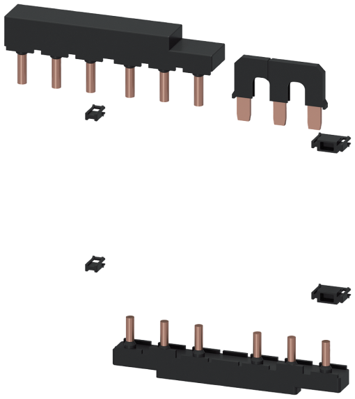 Wiring kit, incl. mech. interlocking, for star-delta wye-delta S2S2S2