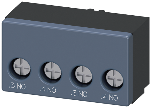 Auxiliary switch 2 NO contacts Connection control circuit screw terminal