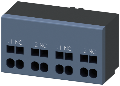 Auxiliary switch 2 NC contacts Connection control circuit Spring-type terminal