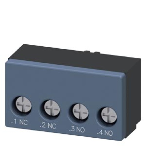 Auxiliary switch 1 NC contact 1 NO contact Connection control circuit screw ...