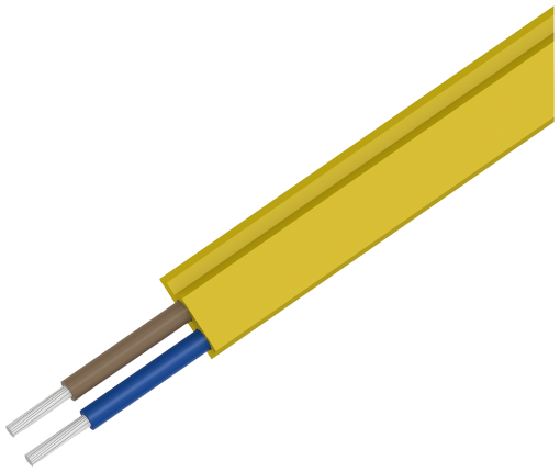 AS-i cable shaped yellow, TPE, oil-resistant, special version according to UL...