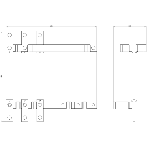 Set of cables open for reversing starter S6