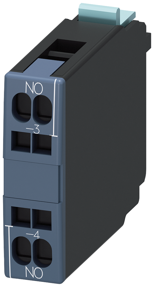 Auxiliary switch 1 NO, EN50005, cage clamp connection for motor contactors, 1...