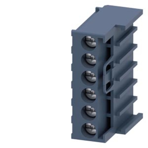 Removable control terminals with screw terminals, 2 blocks each with 6 terminals