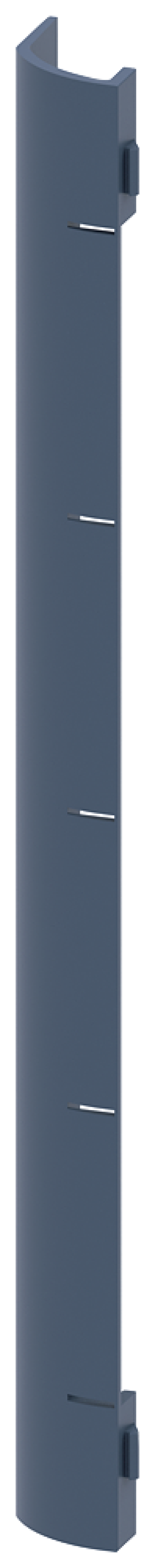 Control cable duct cover titanium gray