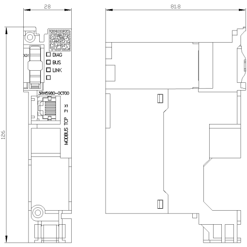 Communication module Modbus TCP