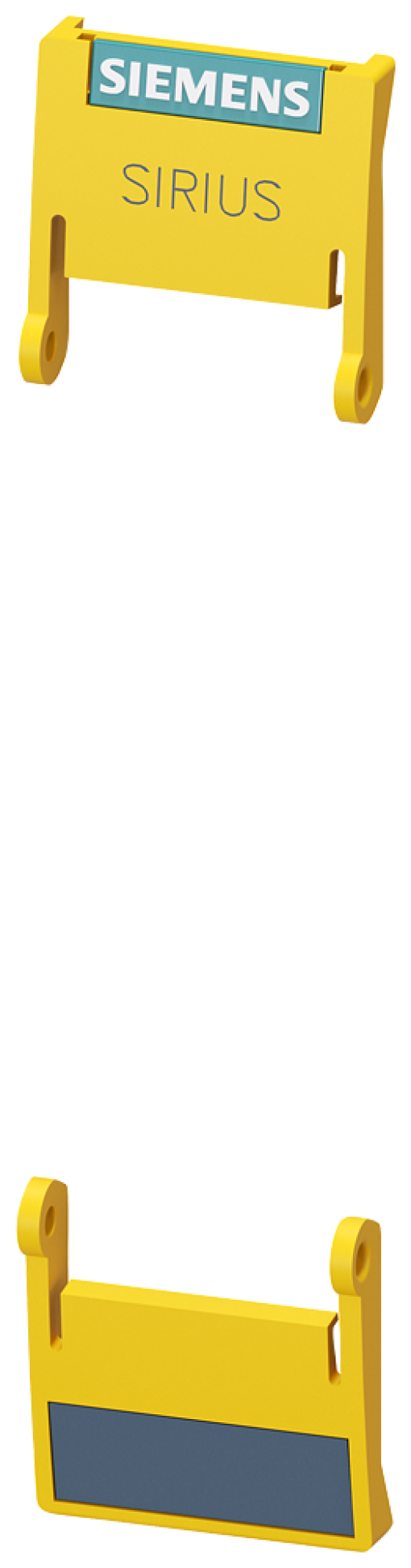 Hinged cover 22.5 mm, for SIRIUS devices in industrial DIN rail housing, yellow