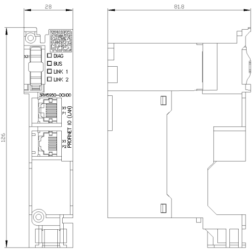 Communication module PROFINET high-feature with integrated switch