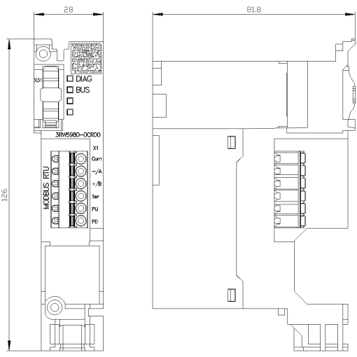 Communication module Modbus RTU