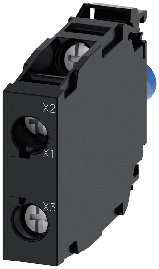 Traffic light LED module with integrated LED, 230 V AC, red-yellow-green, scr...