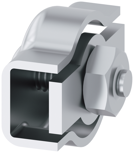 Rope clamp, simplex, 3 mm packaging in set 4 units