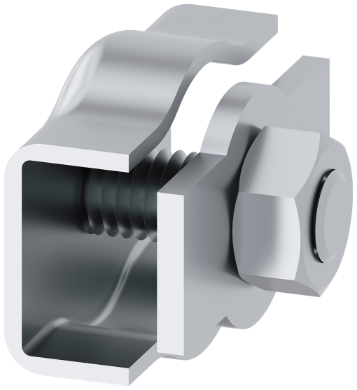 Rope clamp, simplex, 4 mm