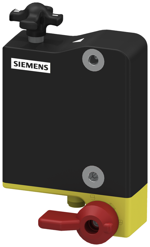 Safety switch, plastic, with escape release, red lever, 24 V DC