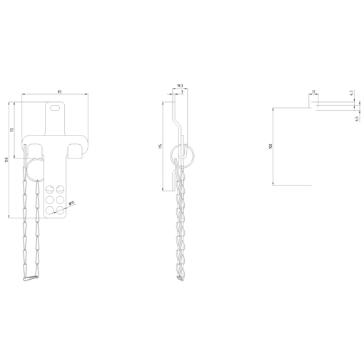 Blocking insert for 3SE64 RFID safety switch with tumbler