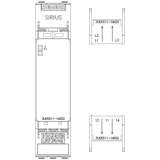 Line monitoring relay phase sequence monitoring 1 CO screw terminal