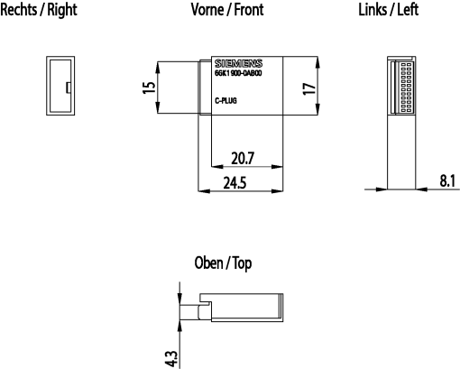 C-plug, removable data storage medium for simple device replacement in case o...