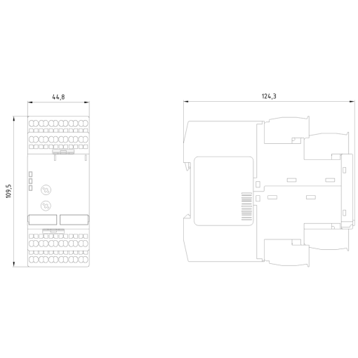 Safety switching device safety-oriented standstill monitoring, 230 V AC