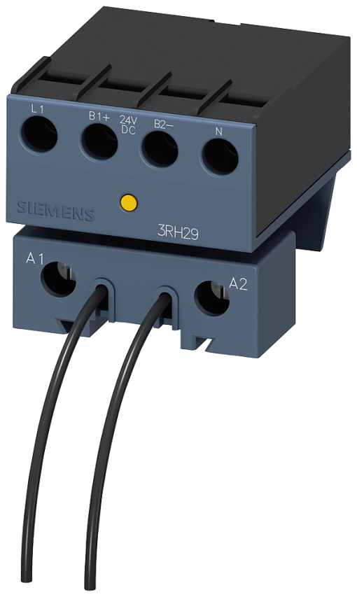 Coupling link for direct coil attachment, 24 V DC, 1 NO  1 NC, for motor con...