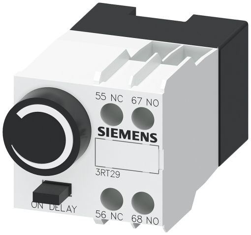 Pneumatic timing relay block OFF-delay 0.1-30s 1 NO  1 NC for motor contacto...