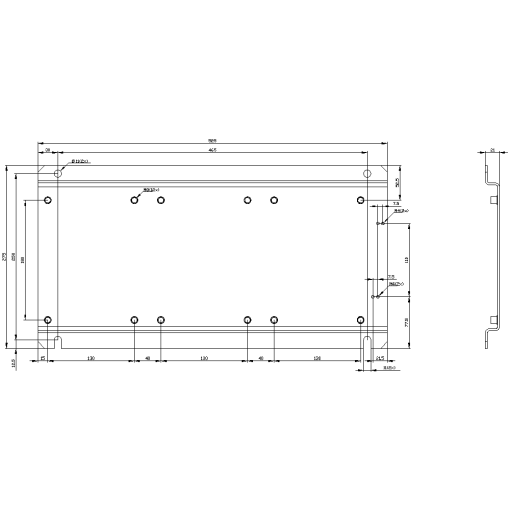 Base plate for YD starter S12-S12-S12