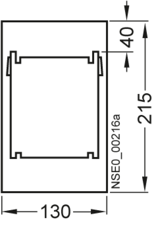 Accessory for 3NP407 Molded-plastic cover general withwithout AUX