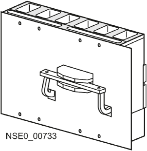 accessory for VL400, mutual interlocking with rocker, f. withdr.plug-in moun...