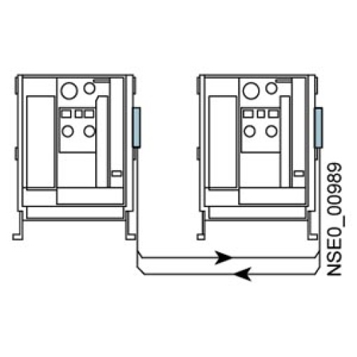 Mutual mechanical interlocking with Bowden cable 2 m for fixed-mounted circui...