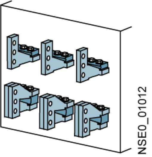 Fixed-mounted circuit breaker, size I, vertical connections, up to 2000A