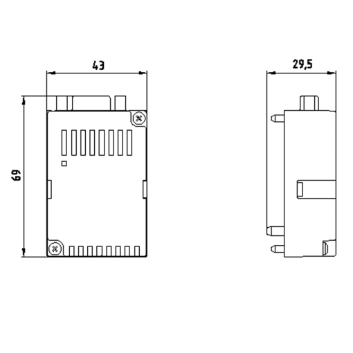 Expansion module PROFIBUS DP, plug-in, for 7KM PAC3200  3220  4200